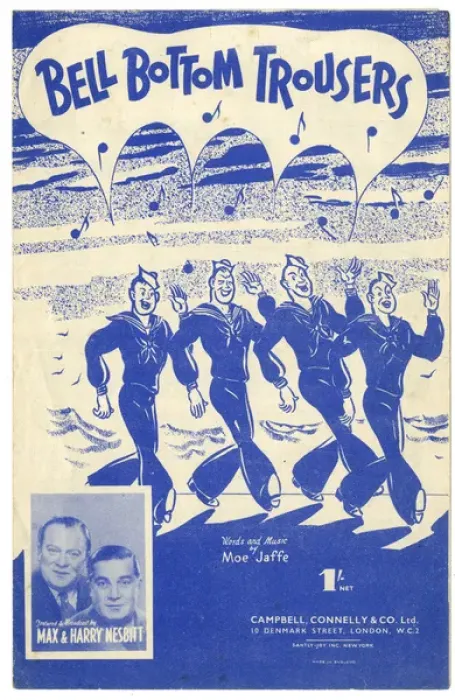 Framed Print : Music cover, Bell Bottom Trousers