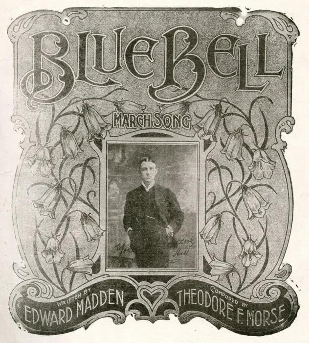 Framed Print : Music cover, Blue Bell, march song Framed Print : Music cover, Blue Bell, march song