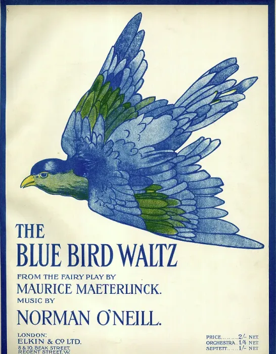 Framed Print : Music cover, The Blue Bird Waltz Framed Print : Music cover, The Blue Bird Waltz