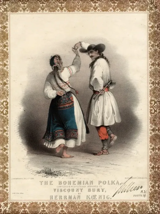Framed Print : Music cover for The Bohemian Polka Framed Print : Music cover for The Bohemian Polka