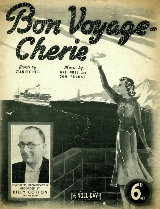 Framed Print : Music cover, Bon Voyage Cherie, Billy Cotton Band Framed Print : Music cover, Bon Voyage Cherie, Billy Cotton Band