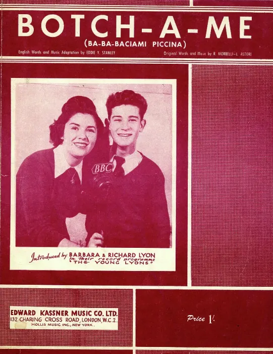 Framed Print : Music cover, Botch-A-Me, Barbara and Richard Lyon Framed Print : Music cover, Botch-A-Me, Barbara and Richard Lyon