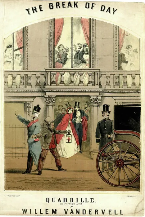 Framed Print : Music cover, The Break of Day Quadrille Framed Print : Music cover, The Break of Day Quadrille