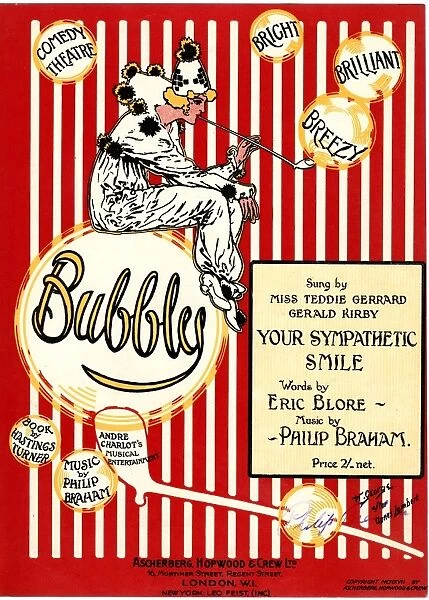 Music cover, Bubbles at the Comedy Theatre