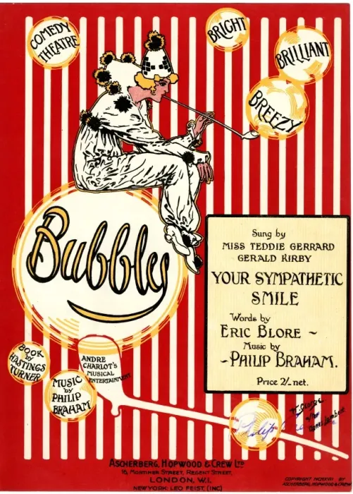 Framed Print : Music cover, Bubbles at the Comedy Theatre Framed Print : Music cover, Bubbles at the Comedy Theatre