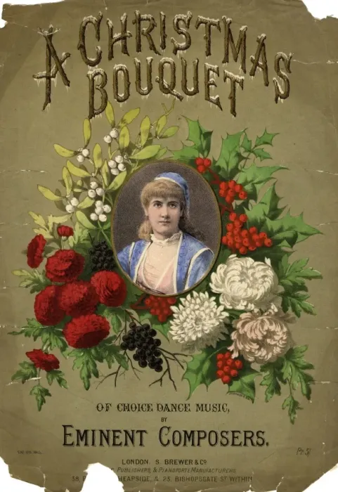 Framed Print : Music cover for A Christmas Bouquet Framed Print : Music cover for A Christmas Bouquet