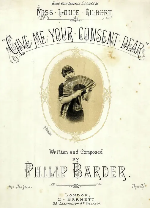 Framed Print : Music cover, Give Me Your Consent Dear Framed Print : Music cover, Give Me Your Consent Dear