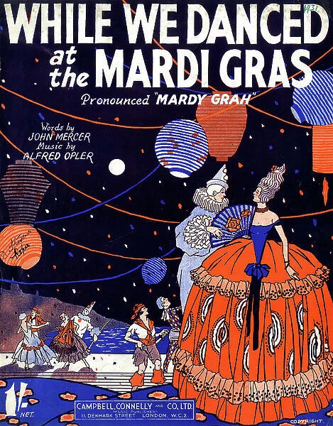 Music cover, While We Danced at the Mardi Gras