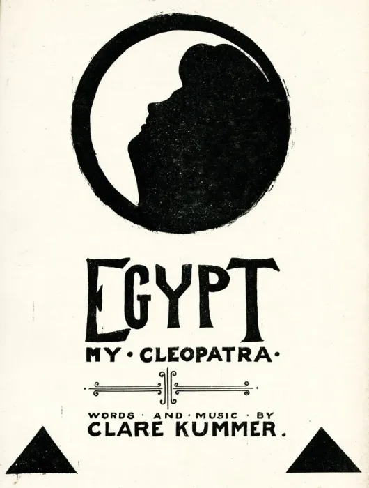 Framed Print : Music cover, Egypt, My Cleopatra, by Clare Kummer
