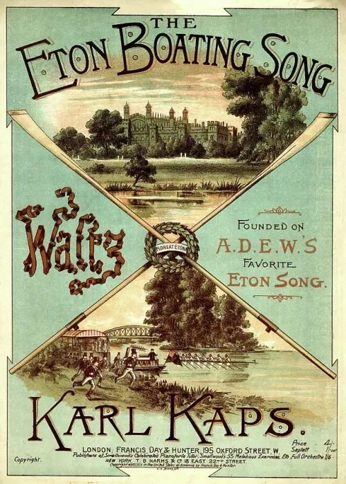 Framed Print : Music cover, The Eton Boating Song Framed Print : Music cover, The Eton Boating Song