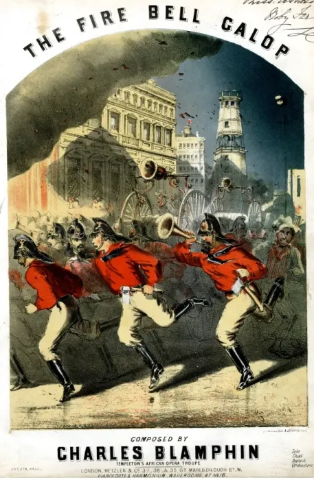Framed Print : Music cover, The Fire Bell Galop Framed Print : Music cover, The Fire Bell Galop