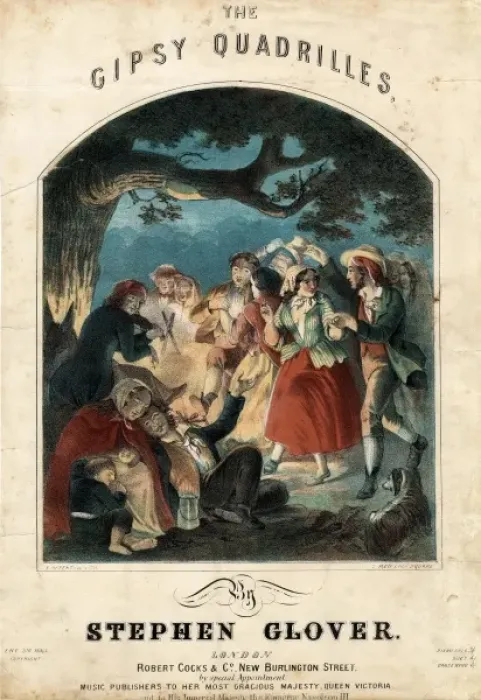 Framed Print : Music cover for The Gipsy Quadrilles Framed Print : Music cover for The Gipsy Quadrilles