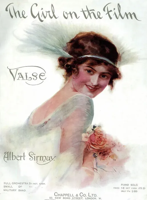 Framed Print : Music cover, The Girl on the Film, Valse Framed Print : Music cover, The Girl on the Film, Valse