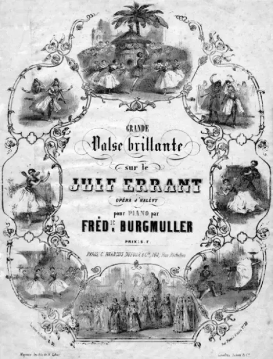Framed Print : Music cover, Grande Valse Brillante by Burgmuller Framed Print : Music cover, Grande Valse Brillante by Burgmuller