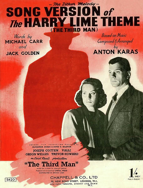 Music cover, The Harry Lime Theme (The Third Man)