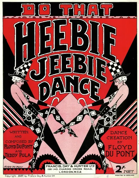 Framed Print : Music cover, Do That Heebie Jeebie Dance Framed Print : Music cover, Do That Heebie Jeebie Dance