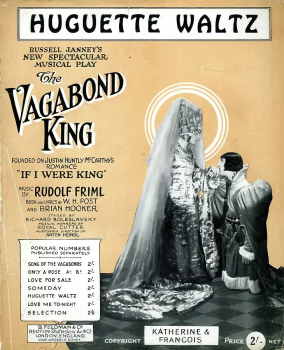 Framed Print : Music cover, Huguette Waltz from The Vagabond King Framed Print : Music cover, Huguette Waltz from The Vagabond King