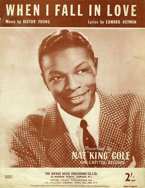Music cover, When I Fall in Love, Nat King Cole