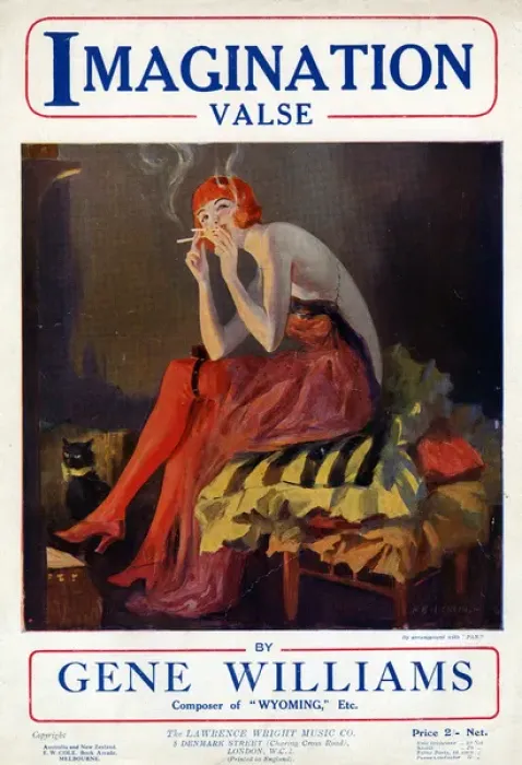 Framed Print : Music cover, Imagination Valse by Gene Williams Framed Print : Music cover, Imagination Valse by Gene Williams