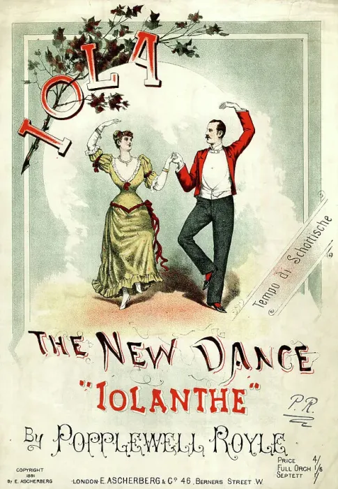 Framed Print : Music cover, Iola, The New Dance, Iolanthe Framed Print : Music cover, Iola, The New Dance, Iolanthe