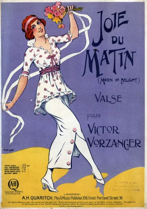 Framed Print : Music cover, Joie du Matin Valse Framed Print : Music cover, Joie du Matin Valse