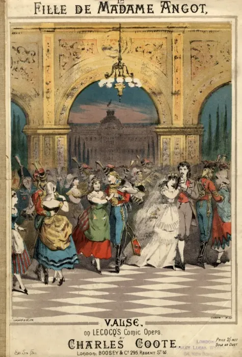 Framed Print : Music cover for La Fille de Madame Angot Valse Framed Print : Music cover for La Fille de Madame Angot Valse