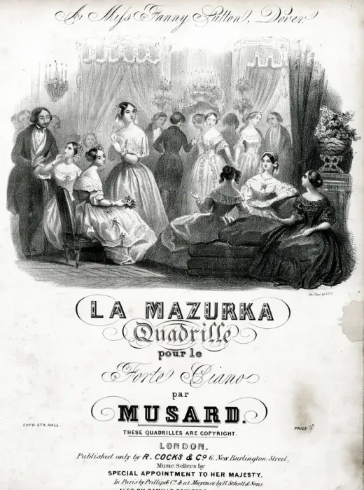 Framed Print : Music cover, La Mazurka Quadrille, by Musard Framed Print : Music cover, La Mazurka Quadrille, by Musard