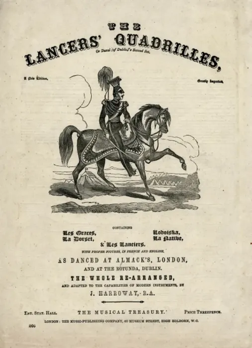 Framed Print : Music cover, The Lancers Quadrilles Framed Print : Music cover, The Lancers Quadrilles