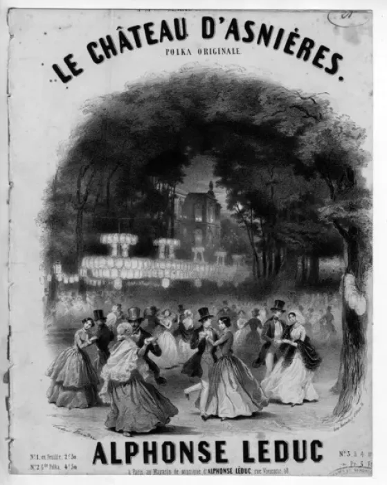 Framed Print : Music cover, Le Chateau D Asnieres, Polka Framed Print : Music cover, Le Chateau D Asnieres, Polka