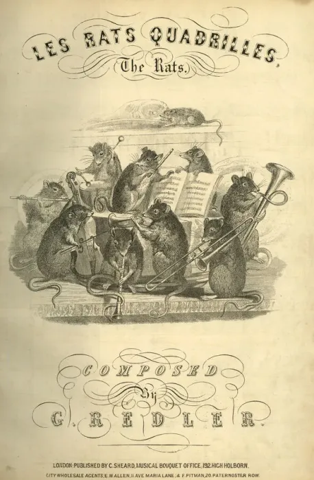 Framed Print : Music cover, Les Rats Quadrilles, The Rats Framed Print : Music cover, Les Rats Quadrilles, The Rats