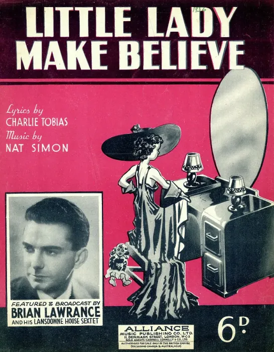Framed Print : Music cover, Little Lady Make Believe, Brian Lawrance Framed Print : Music cover, Little Lady Make Believe, Brian Lawrance