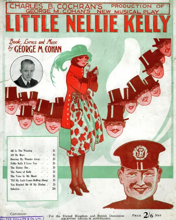 Framed Print : Music cover, Little Nellie Kelly