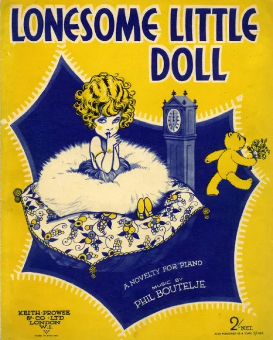 Framed Print : Music cover, Lonesome Little Doll Framed Print : Music cover, Lonesome Little Doll