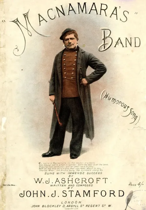 Framed Print : Music cover, Macnamaras Band sung by W. J. Ashcroft Framed Print : Music cover, Macnamaras Band sung by W. J. Ashcroft