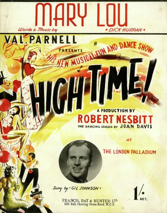 Framed Print : Music cover, Mary Lou, from High Time! Framed Print : Music cover, Mary Lou, from High Time!