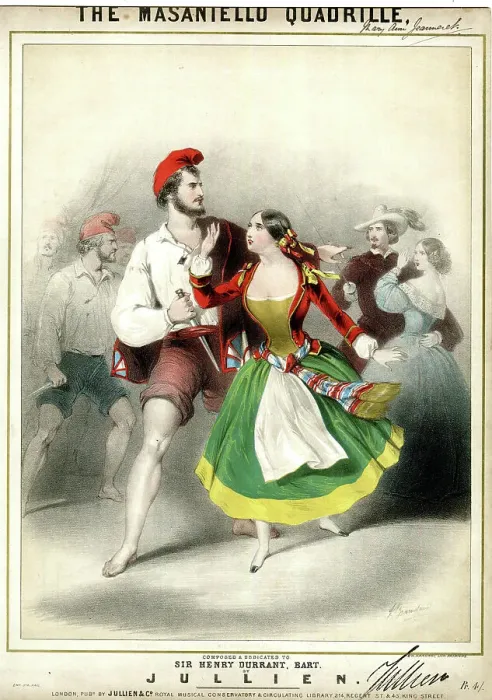 Framed Print : Music cover, The Masaniello Quadrille Framed Print : Music cover, The Masaniello Quadrille