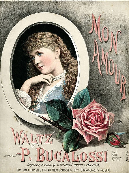 Music cover, Mon Amour Waltz, by P Bucalossi