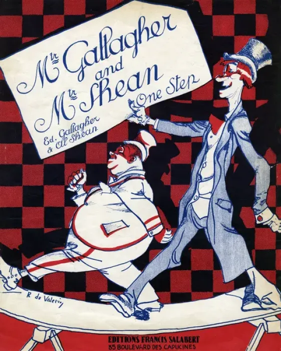 Framed Print : Music cover, Mr Gallagher and Mr Shean One Step Framed Print : Music cover, Mr Gallagher and Mr Shean One Step