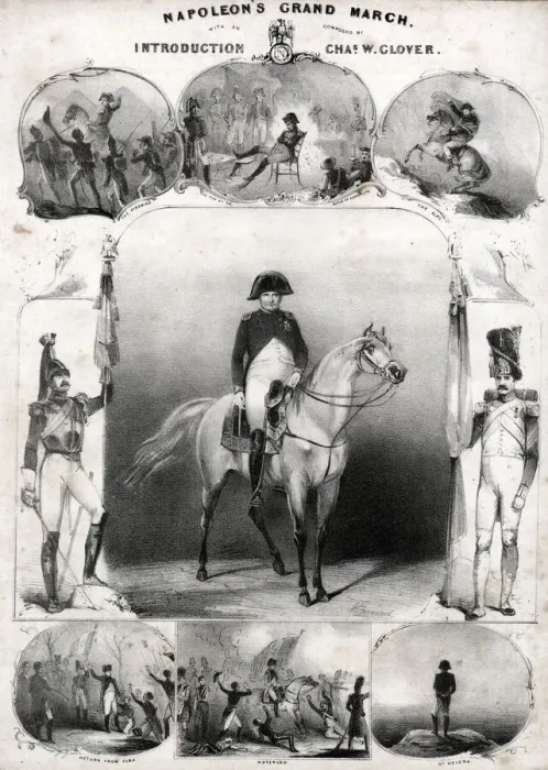 Framed Print : Music cover, Napoleons Grand March Framed Print : Music cover, Napoleons Grand March