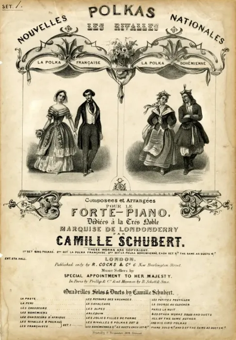 Framed Print : Music cover, National Polkas by Camille Schubert Framed Print : Music cover, National Polkas by Camille Schubert