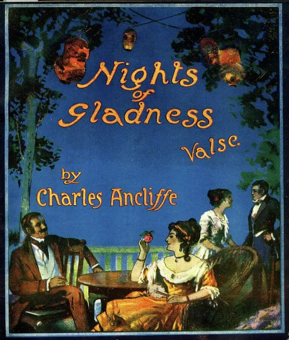 Framed Print : Music cover, Nights of Gladness Valse Framed Print : Music cover, Nights of Gladness Valse