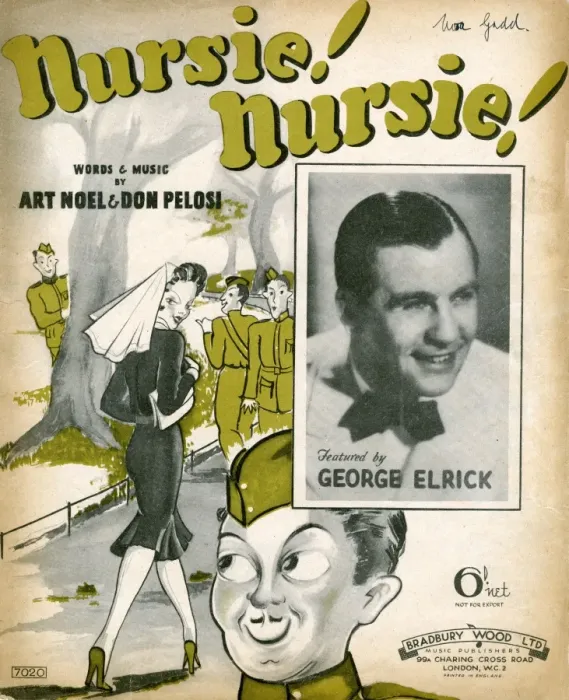 Framed Print : Music cover, Nursie! Nursie! WW2 Framed Print : Music cover, Nursie! Nursie! WW2