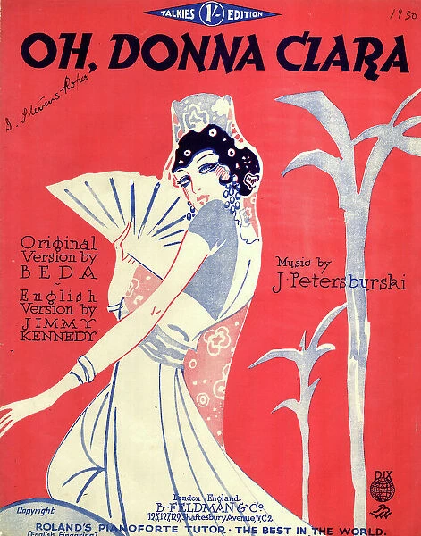 Music cover, Oh, Donna Clara