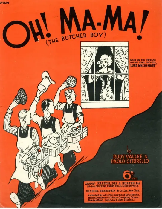 Framed Print : Music cover, Oh! Ma-Ma! (The Butcher Boy) Framed Print : Music cover, Oh! Ma-Ma! (The Butcher Boy)