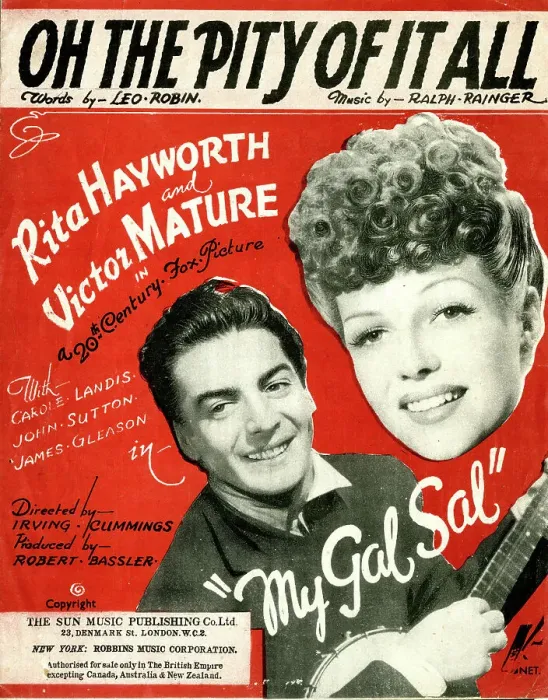 Framed Print : Music cover, Oh the Pity of It All Framed Print : Music cover, Oh the Pity of It All