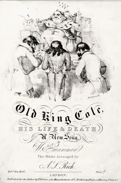 Framed Print : Music cover, Old King Cole, His Life & Death Framed Print : Music cover, Old King Cole, His Life & Death