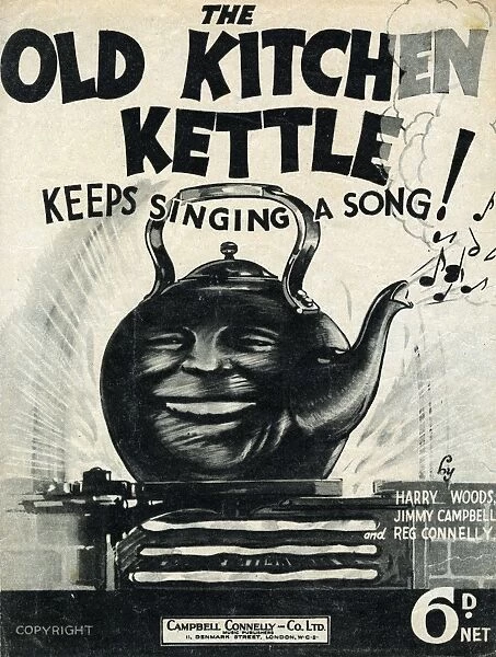 Music cover, The Old Kitchen Kettle Keeps Singing a Song