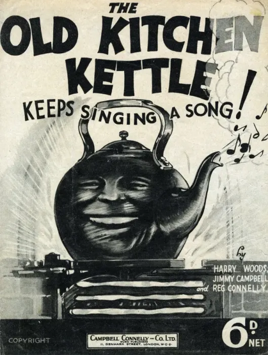 Framed Print : Music cover, The Old Kitchen Kettle Keeps Singing a Song Framed Print : Music cover, The Old Kitchen Kettle Keeps Singing a Song