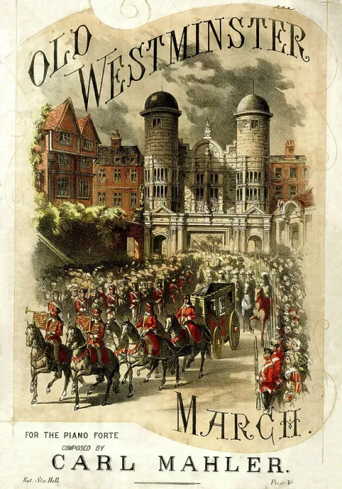 Framed Print : Music cover, Old Westminster March, by Carl Mahler Framed Print : Music cover, Old Westminster March, by Carl Mahler
