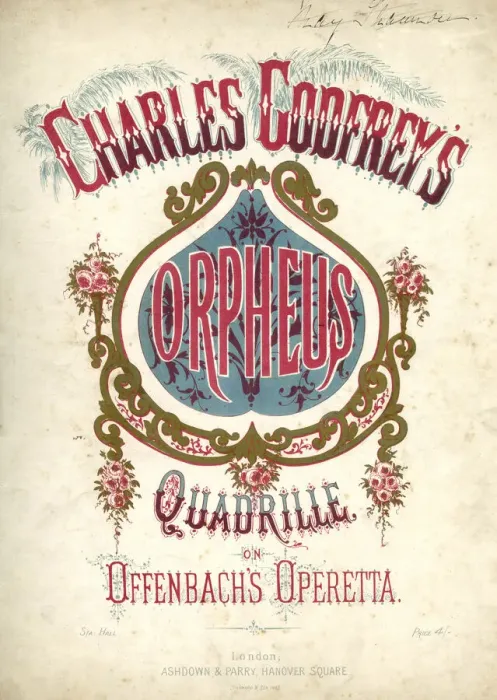 Framed Print : Music cover, Orpheus Quadrille, after Offenbach Framed Print : Music cover, Orpheus Quadrille, after Offenbach